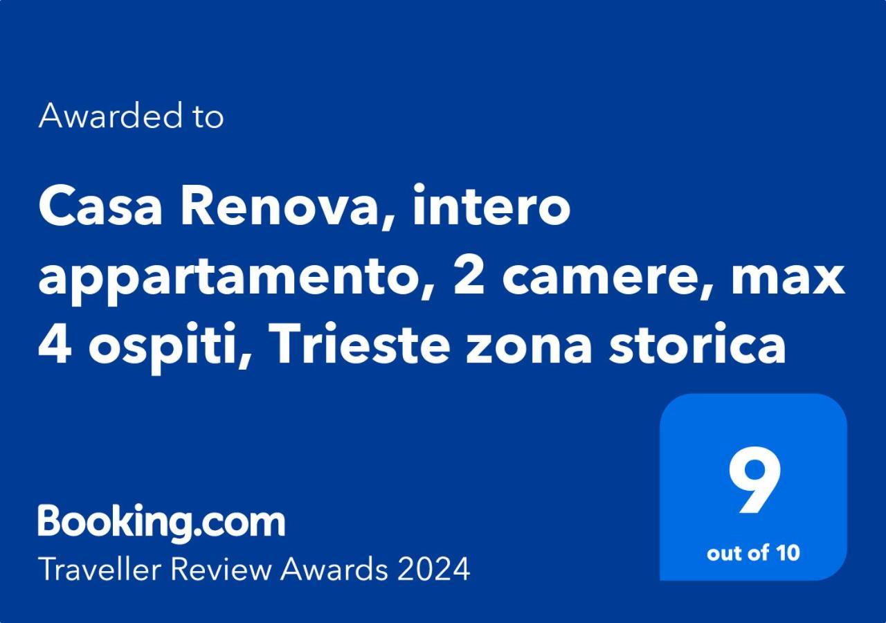 Casa Renova, Intero Appartamento, 2 Camere, Max 4 Ospiti, Trieste Zona Storica 外观 照片